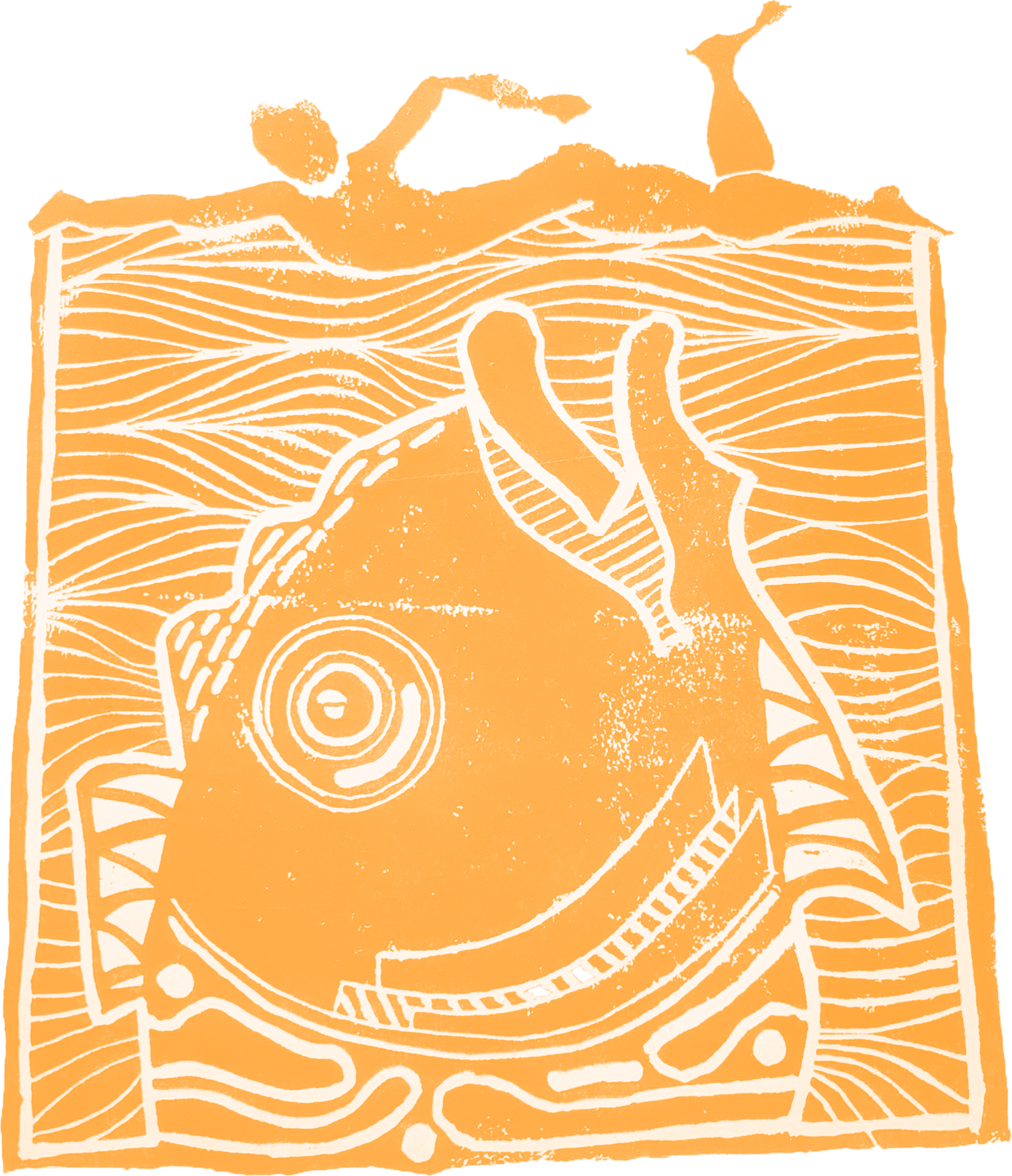 Couverture du 2ème numéro de Ravages : un poisson géant arrive la bouche ouverte en-dessous d'un personnage qui nage